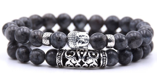 Pulsera Manillas Oración Buda Piedras Naturales Hombre Mujer