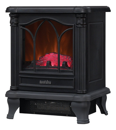 Calenton Calentador Eléctrico Duraflame 4600 Btu Dfs-450-2 Color Negro