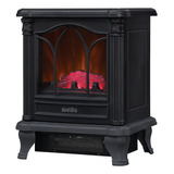 Calenton Calentador Eléctrico Duraflame 4600 Btu Dfs-450-2 Color Negro