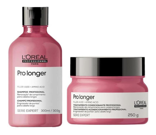 Kit Loreal Pro Longer Shampoo 300ml+mascara 250gr