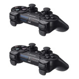 Combo De 2 Joystick Sony Ps3 Bluetooth +2 Cables + Envio