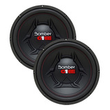 Par Subwoofer 12 Polegadas 200w Rms Bomber One 4 Ohms Som Cor Preto