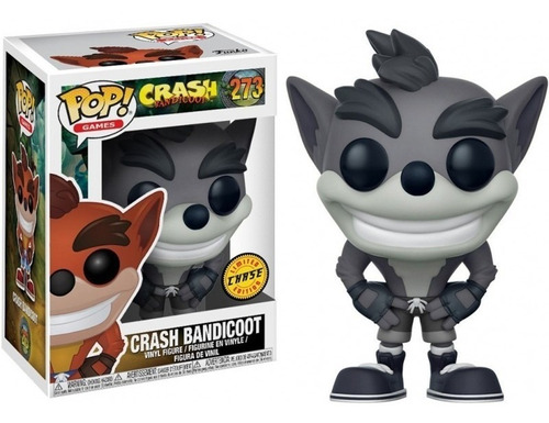 Funko Pop Crash Bandicoot Chase Version Black And White