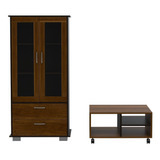 Mueble Vitrina + Mesa Centro Classic Color