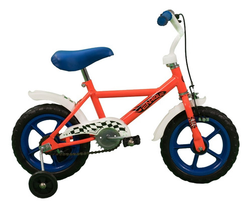 Bicicleta Niño Enrique Infantil Rodado 12 Roja Con Rueditas
