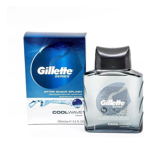Pack X2 Gillette After Shave Cool Wave 100ml Loción Colonia 