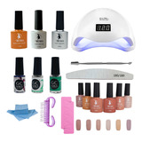 Kit De Gel Completo Para Uñas Con Lámpara Kit De Gelish 