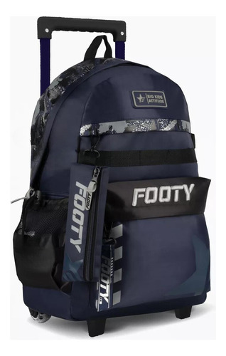 Mochila Carro 18 PuLG Diseño Big Kids Escolar Footy Ed