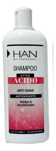 Han Shampoo Extra Acido Cabellos Teñidos Y Sensibles 500 Ml