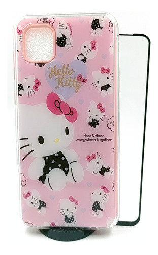 Case Hello Kitty + Mica Cristal Para iPhone 11