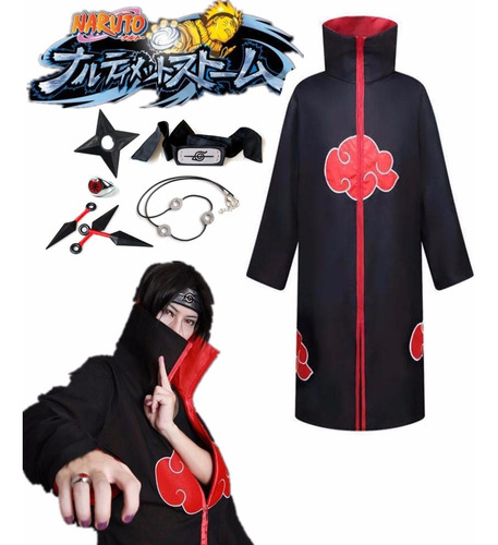 Disfraz De Cosplay Unisex De Akatsuki De Halloween, 6 Piezas