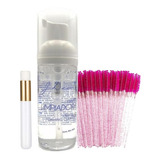 Lash Shampoo J Denis + Brocha Limpiadora+ Paq Cepillos 50pzs