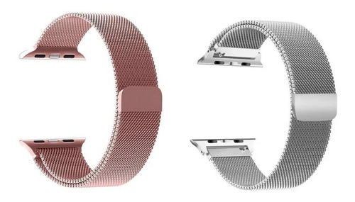 2 Pulseiras Milanese Para Iwo 12 W26, Iwo13, Apple Watch