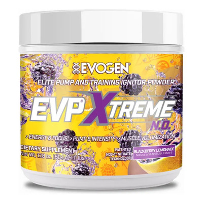 Evogen Pre Entreno EVP XXXTREME 504g 40 Servicios Blackberry Lemonade | Envío gratis