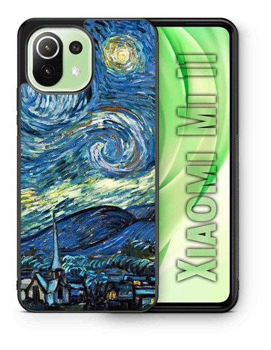 Funda Xiaomi Mi 11 Noche Estrellada Van Gogh Tpu/pm Uso Rudo