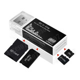 Lector Usb 2.0 De Tarjetas De Memoria Sd Micro Sd Sdhc Sdxc Uhs-i Tf Mmc Ms Memory Stick Mini M2 Adaptador Externo