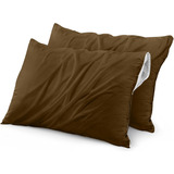 Protector De Almohada Impermeable Cremallera (paquete D...