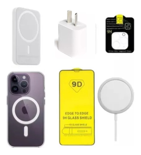 Kit Premium Funda Inalámbricos 20w Compatible iPhone 15 Pro