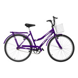 Bicicleta Aro 26 Feminina Adulto Antiga Vintage Com Cestinha