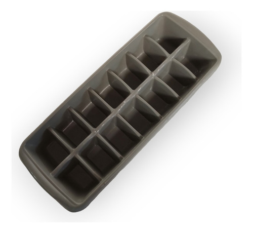 Cubetera Crom Moderna De 14 Ranuras Plastico Gris X6