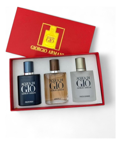 Perfume Miniatura De Bolsillo Acqua Di Gio Armani Set