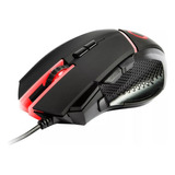 Mouse Nibio Mg100 Gear Negro Gamer 9 Botones 4200 Dpi