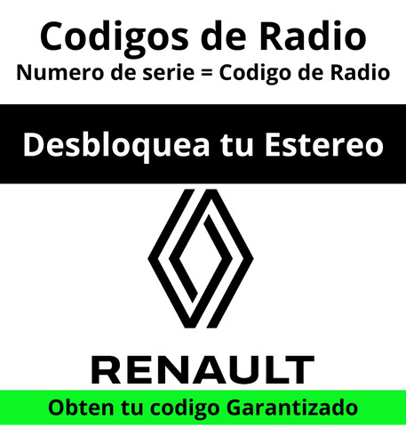 Códigos De Radio Renault - Desbloqueo De Estéreo 