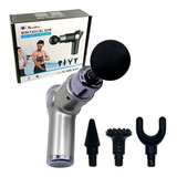 Massageador Fascial Muscular Gun Blue Idea Vibração 4 Pontas Cor N/a