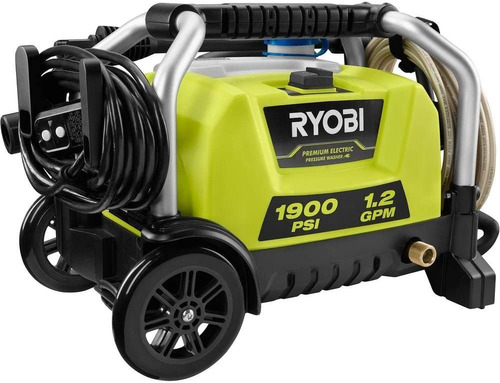 Hidrolavadora Electirca 1900 Psi Ryobi 1.2 Gpm Color Verde Lima