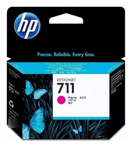 Tinta Hp 711 Magenta Original Cz131a P/hp T120 T130 29ml