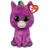 Muñecos Ty Beanie Boo Baby Mapache Ornitorrinco Tucan Color Unicornio Violeta