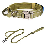 Kcucop Collar Táctico Para Perro Con Asa, Collar Militar Aj