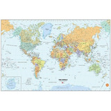 Brewster Pops Pared Wpe99074 Pelar Y Pegar Mundial Mapa De B