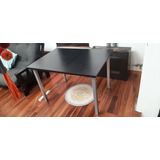 Mesa Extensible - Melamina, Patas Cromadas, Excelente Estado