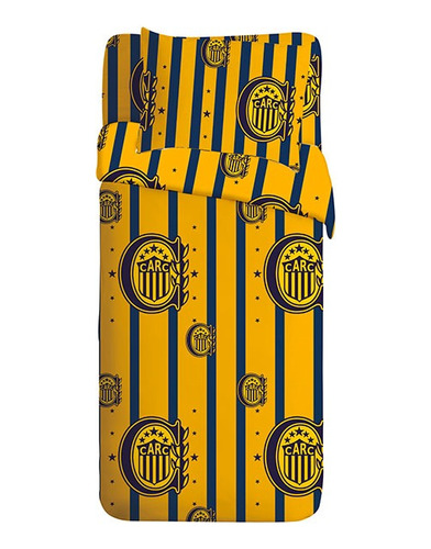 Juego De Sabanas Rosario Central Oficial Futbol 1 1/2 Plaza