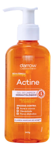 Darrow Gel De Limpeza Facial Actine Com Vitamina C 140g 