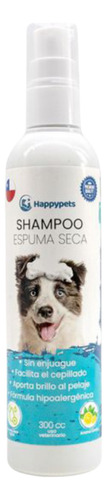 Shampoo Espuma Seca Para Perros Happypets 300 Ml