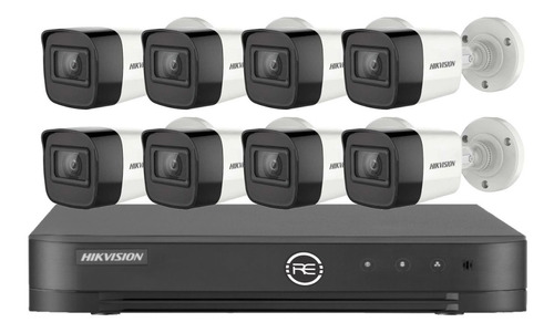 Combo Dvr Hikvision Turbo Hdtvi 8ch + 8 Camaras Full Hd 1080