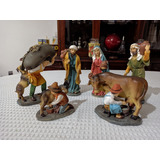 Figuras Santini Para Pesebre, Caja X6 Aldeanos 15 Cm Altura