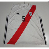 Camiseta Básquet River 2016 Blanca #5 T. Xl