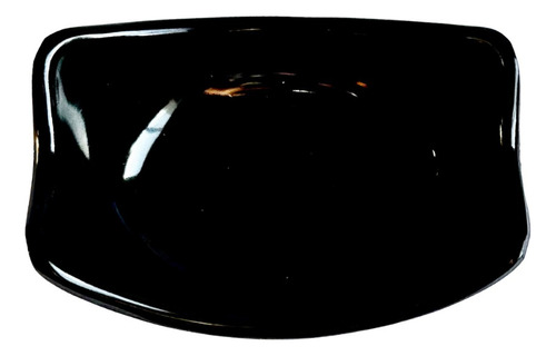 Mini Salsera Semi Rectangular Melamina 1 Oz Color Negro