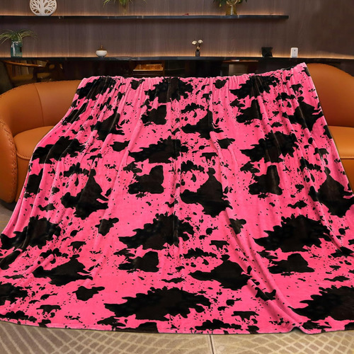 Manta De Forro Polar Cálido De Soft Blankets, Color Rosa