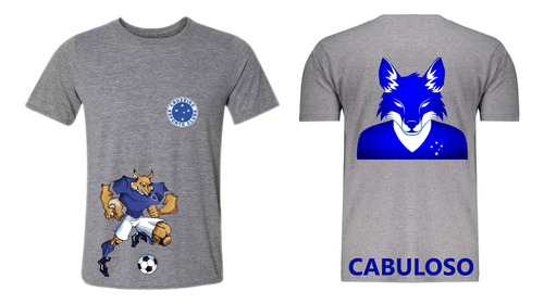 Camisa Do Cruzeiro Personalizada Cabuloso Raposa Mafia Azul
