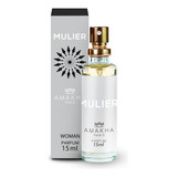 Perfume Feminino Mulier 15ml Amakha Paris Fragrância Chipre Floral Noite Edp Fixação Spray Presente Mini Notas