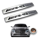 Par Insignias Amg Edition Metalicas Laterales Tuningchrome