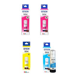 Tinta Original Epson L6161 L6191 T504 L4150 02m 01y 01cy