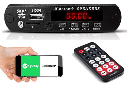 Placa Decodificadora Bluetooth Usb Caixa Ativa Mp3 Fm Aux