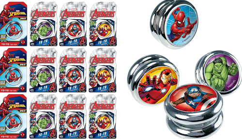 Ja-ru Marvel Avengers & Spiderman Yoyo Principiante (12 Yoyo