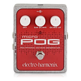 Pedal Electro Harmonix Micro Pog Octavador Polifónico Color Rojo/blanco