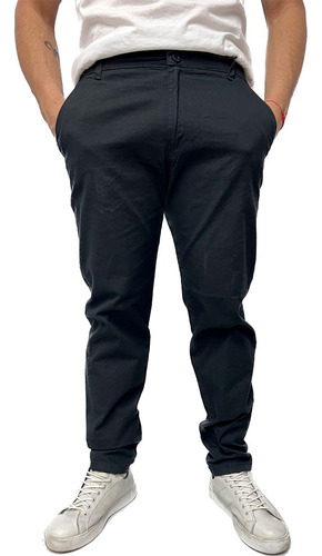 Pantalon De Vestir Hombre Gabardina Corte Chino Shaffe Co